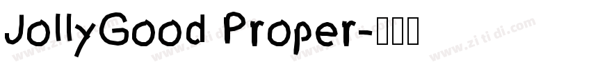 JollyGood Proper字体转换